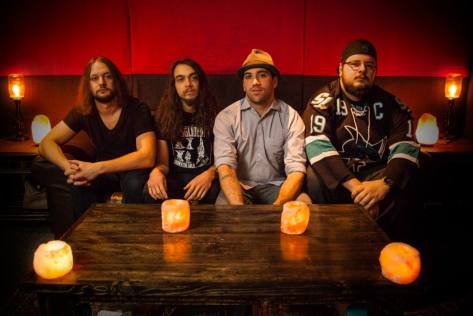 Moon Tooth preparing for takeoff. (from left to right) Ray Marte Nick Lee, John Carbone, Vin Romanelli